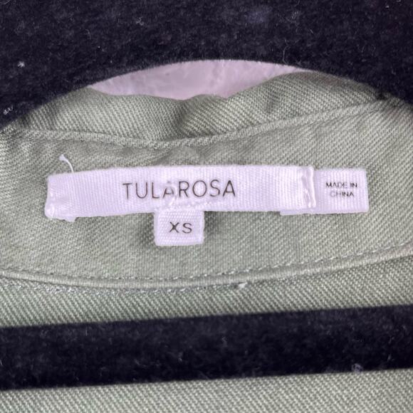 Tularosa Green Long Sleeve Zip Front Collared Utilitarian Jumpsuit XS/Small - Picture 4 of 16